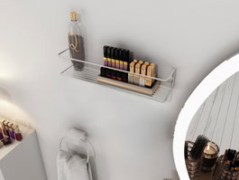 Hanah Home Estante de Pared Cromo para Baño o Especias